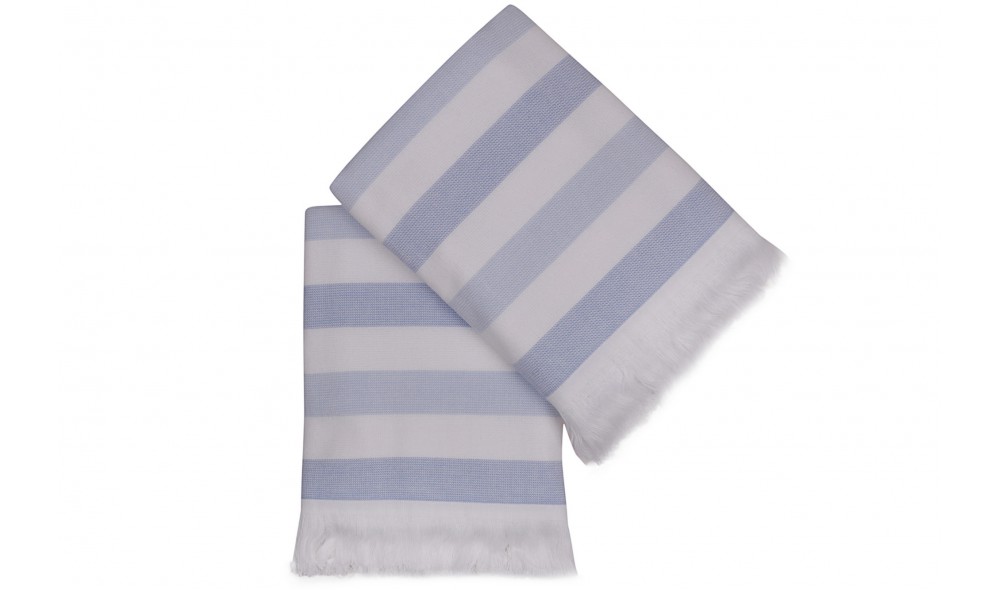 Set prosop de maini (2 piese), Stripe - Blue