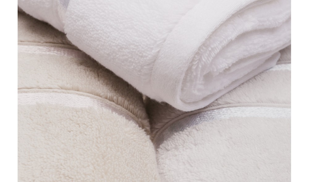 Set prosop de maini (3 piese), Dolce - White, Light Blue, Light Brown