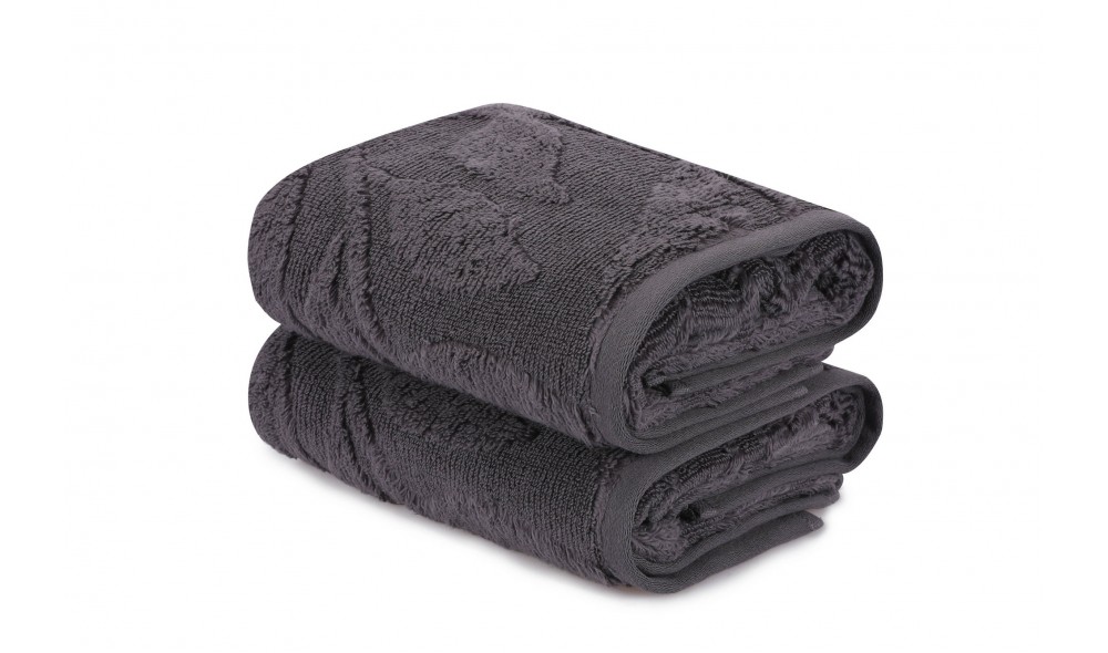 Set prosop de maini (2 piese), Estela - Dark Grey