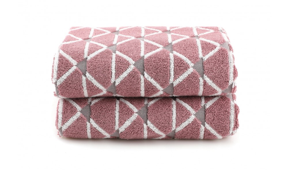 Set prosop de maini (2 piese), Delta - Rose