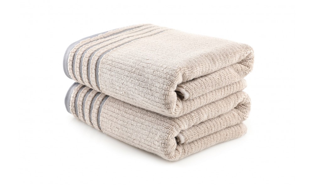 Set prosop de baie (2 piese), Mayra - Light Brown