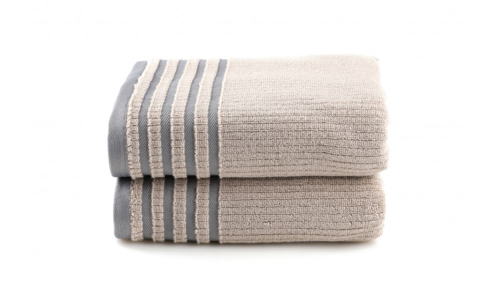 Set prosop de baie (2 piese), Mayra - Light Brown