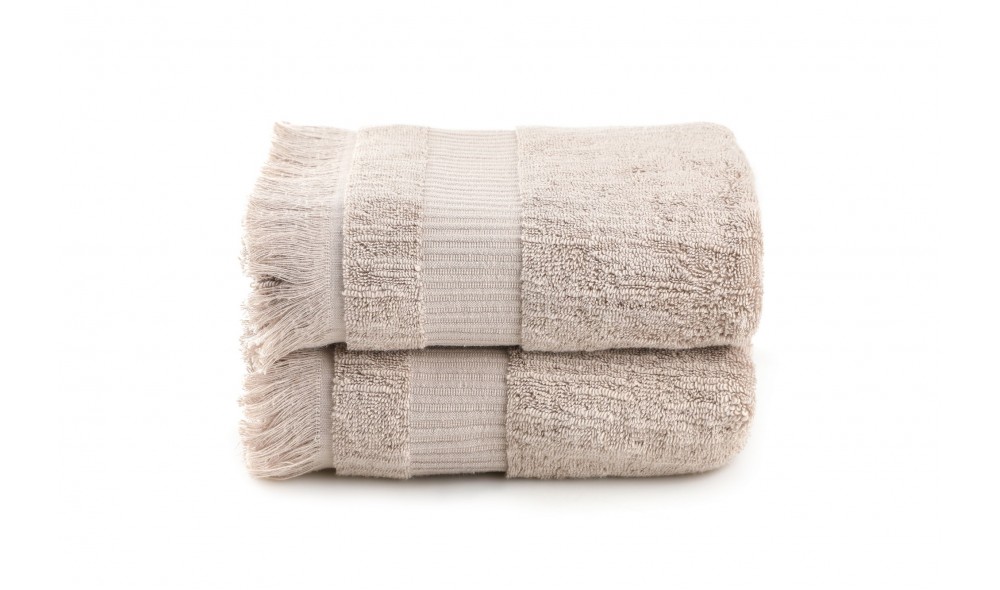 Set prosop de maini (2 piese), Zeus - Light Brown