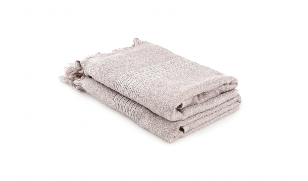 Set prosop de baie (2 piese), Terma - Beige