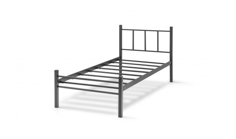 Pat de o persoana, K90 - 90x190 cm, Negru