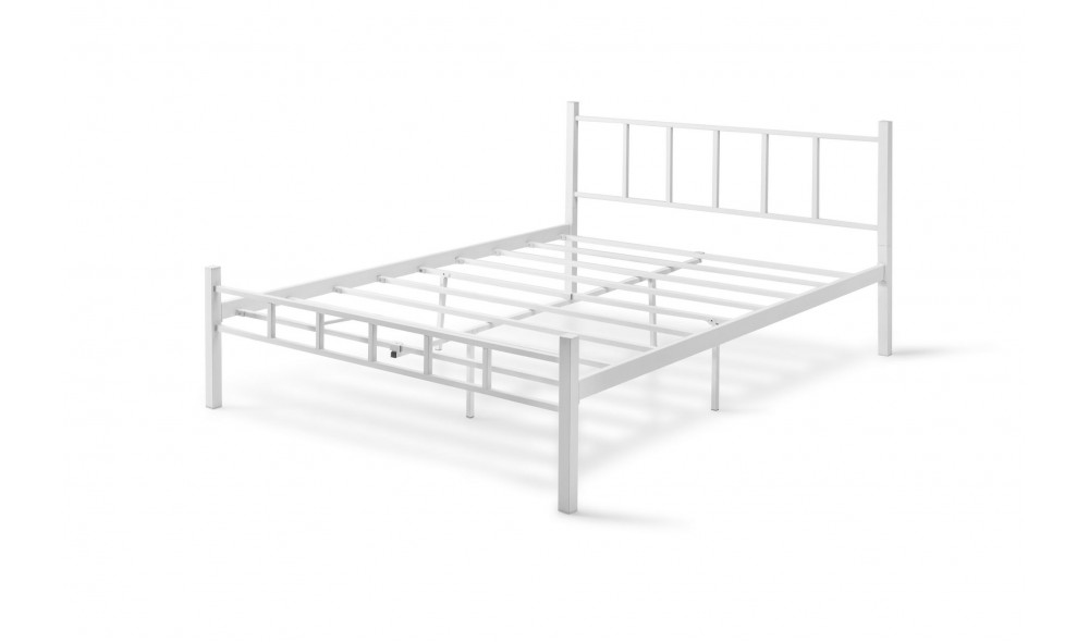 Pat dublu, K90 - 160x200 cm, Alb