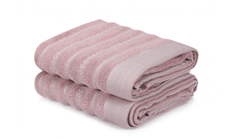 Set prosop de maini (2 piese), Bombeli - Dusty Rose