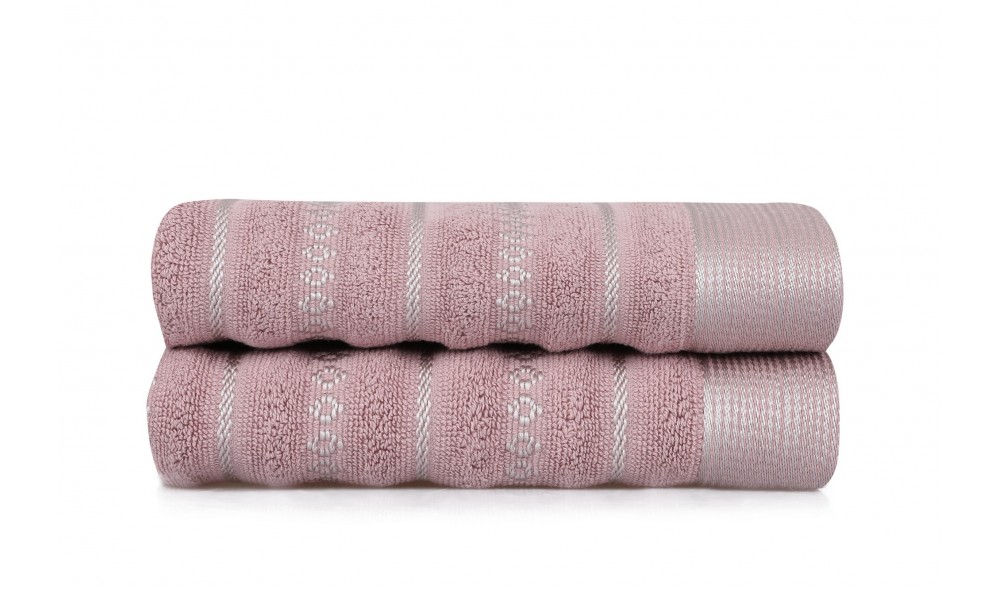 Set prosop de maini (2 piese), Bombeli - Dusty Rose