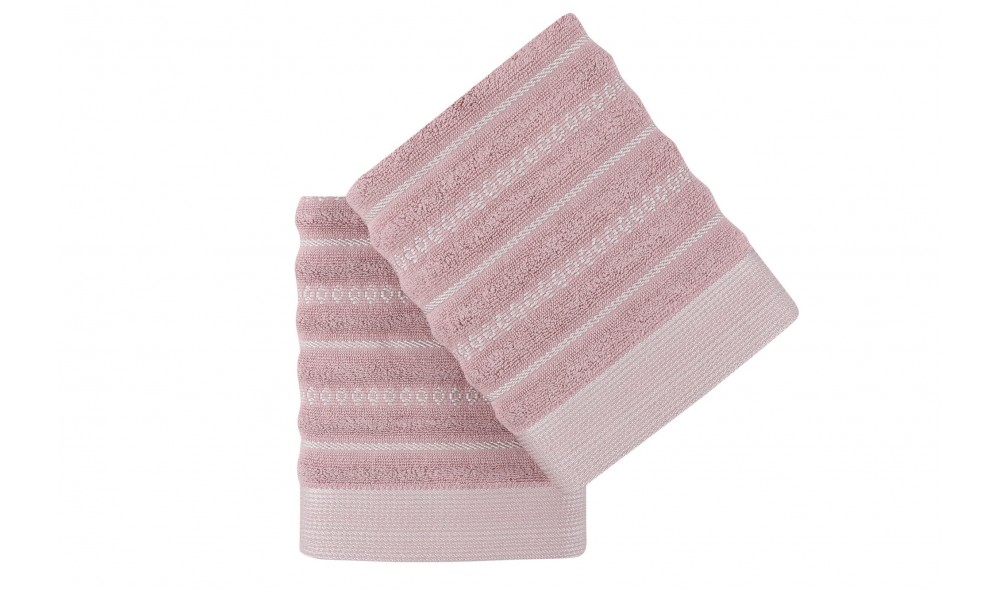 Set prosop de maini (2 piese), Bombeli - Dusty Rose