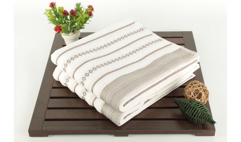 Set prosop de maini (2 piese), Bombeli - Ecru