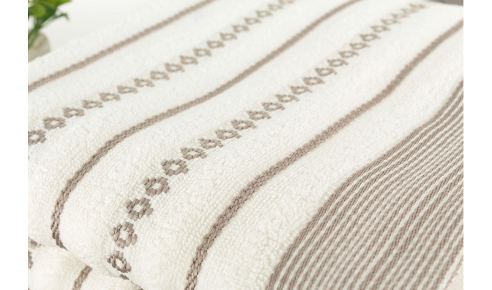 Set prosop de maini (2 piese), Bombeli - Ecru