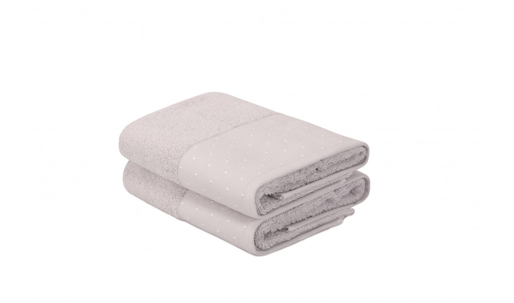 Set prosop de maini (2 piese), Pitircik - Light Grey