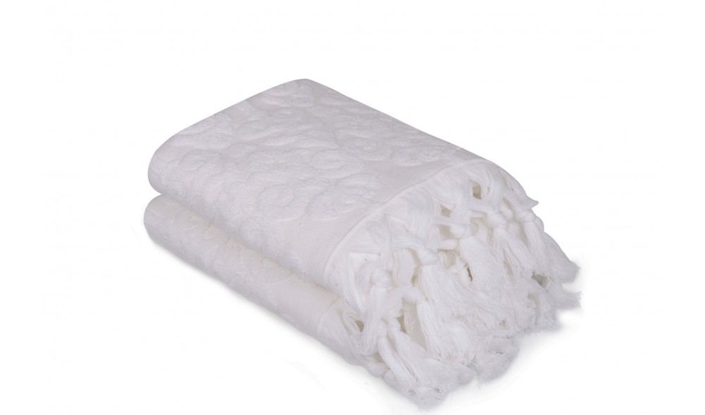 Set prosop de maini (2 piese), Baglamali Kilim - White