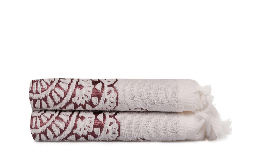 Set prosop de maini (2 piese), Marcello - Claret Red