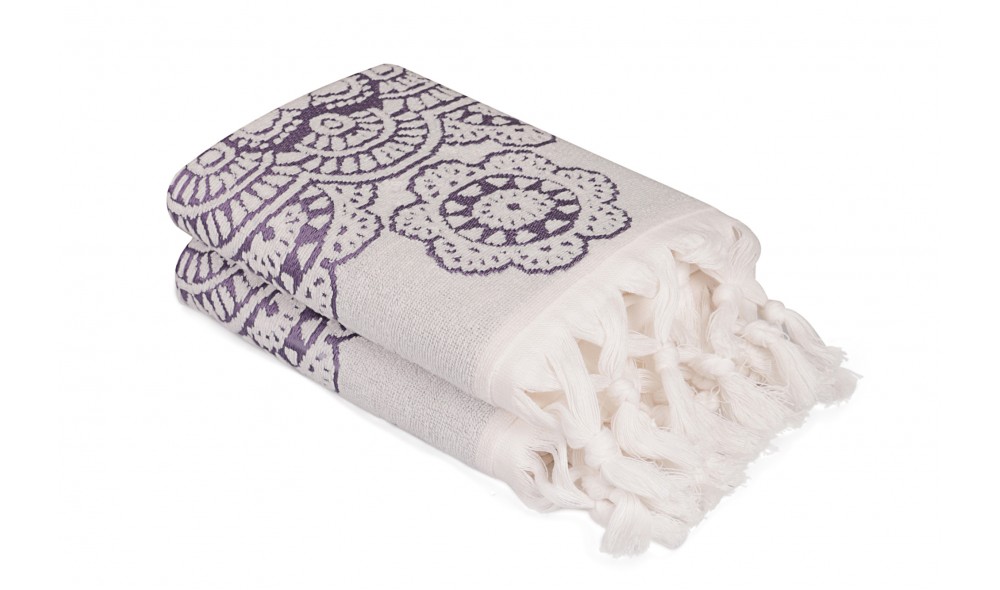 Set prosop de maini (2 piese), Marcello - Purple