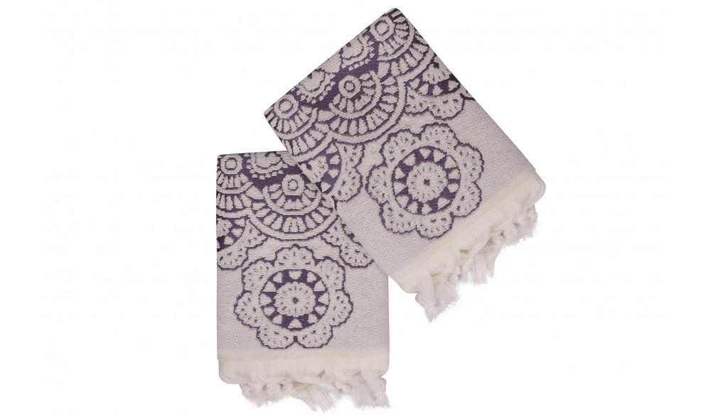 Set prosop de maini (2 piese), Marcello - Purple