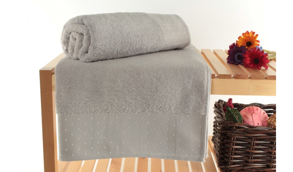 Set prosop de baie (2 piese), Pitircik - Light Grey