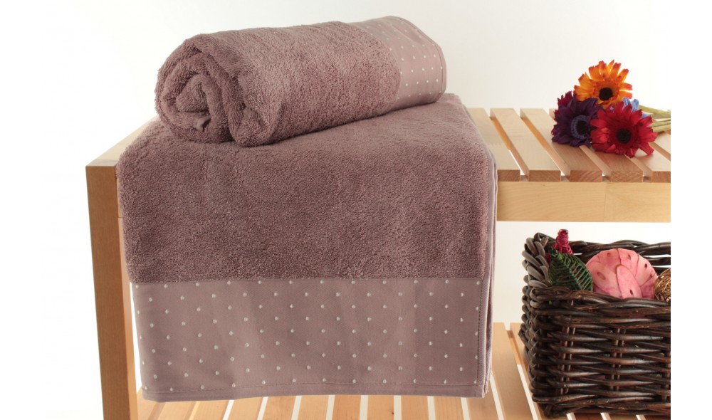 Set prosop de baie (2 piese), Pitircik - Dusty Rose