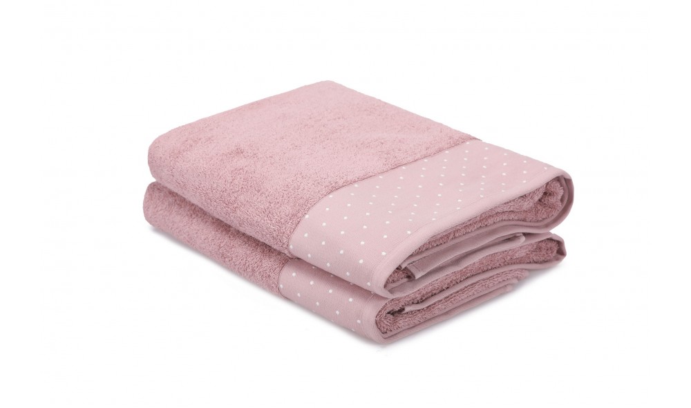 Set prosop de baie (2 piese), Pitircik - Dusty Rose