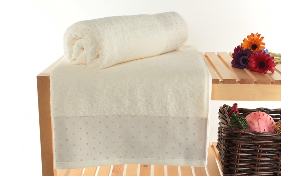 Set prosop de baie (2 piese), Pitircik - Ecru