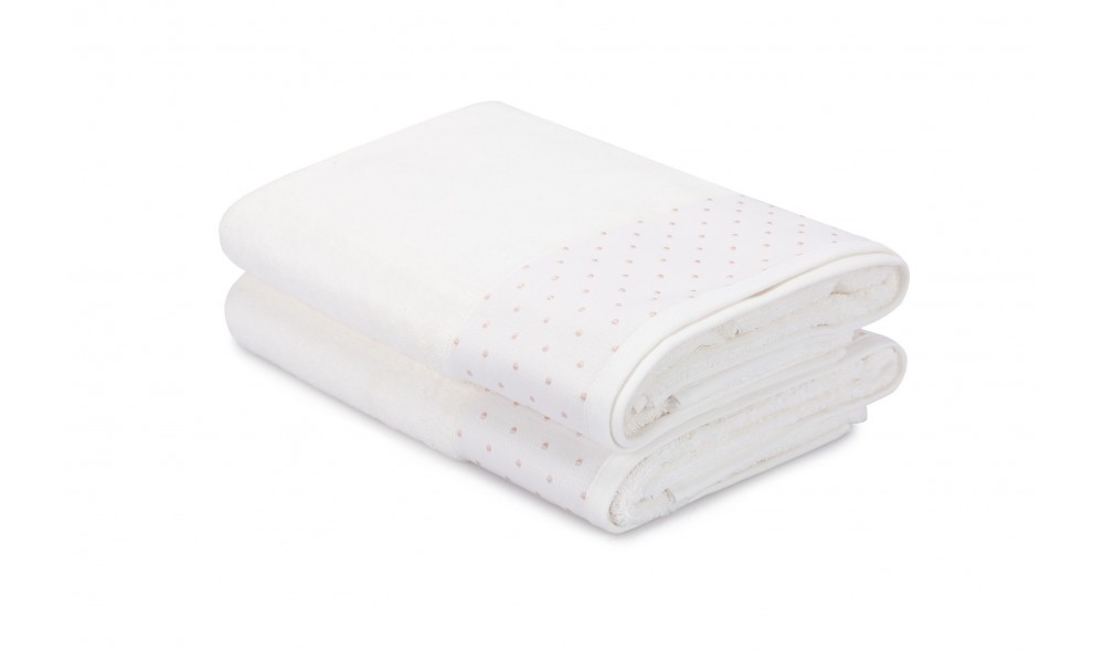 Set prosop de baie (2 piese), Pitircik - Ecru