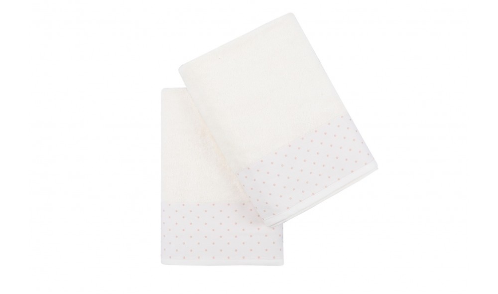 Set prosop de baie (2 piese), Pitircik - Ecru
