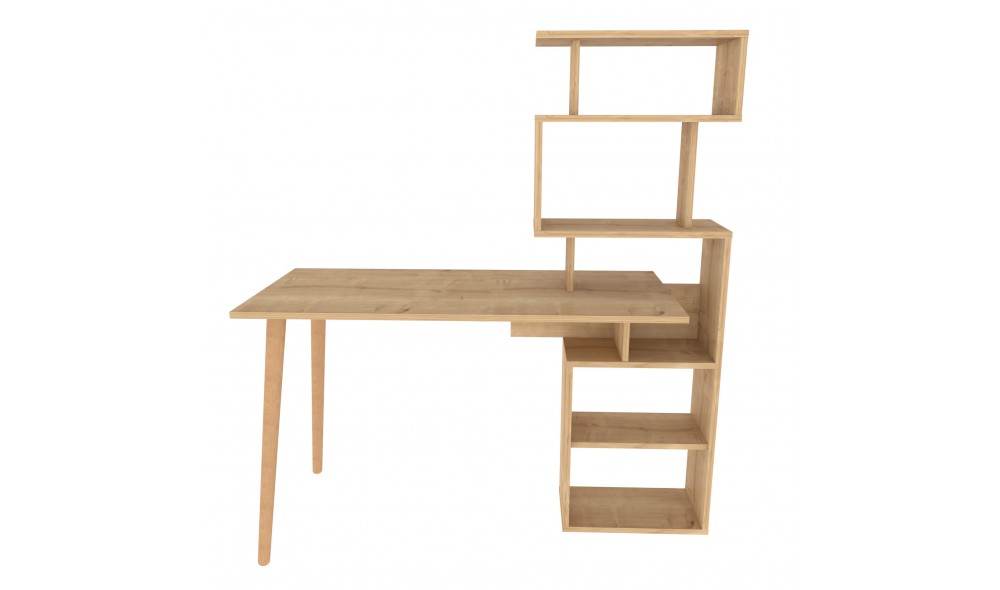 Birou de studiu, Vina, Stejar, 133 x 146 x 55 cm