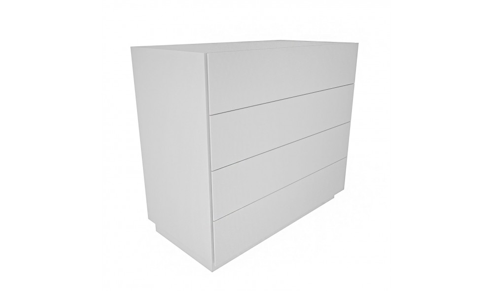 Comoda, Lines, Alb, 90 x 82 x 45 cm