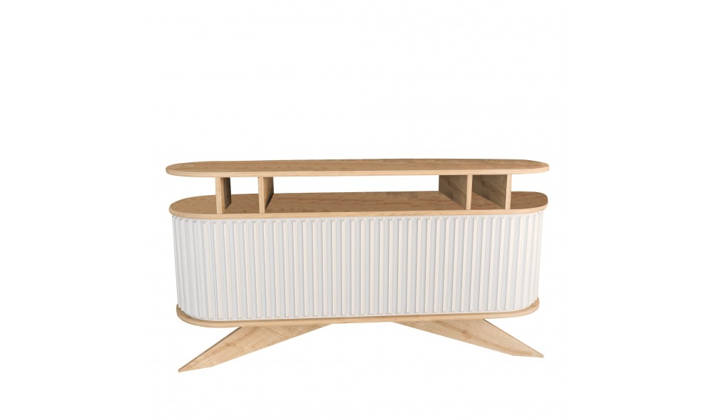 Consola, Stor, StejarAlb, 150 x 75 x 43 cm