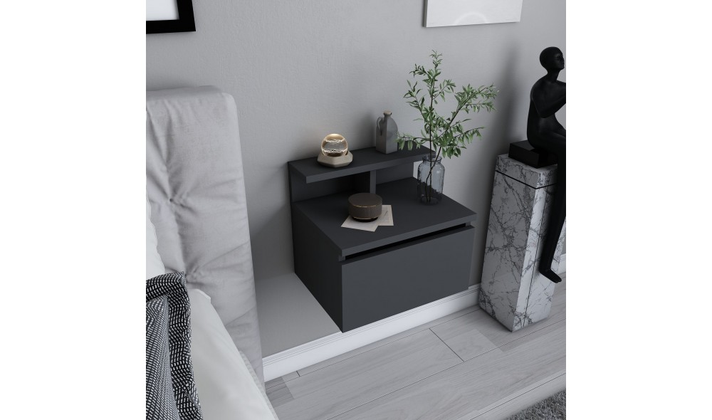 Noptiera, Alice, Antracit, 40 x 35 x 32 cm