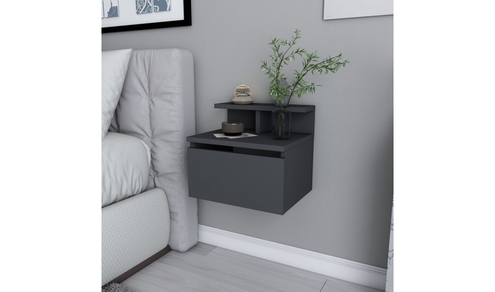 Noptiera, Alice, Antracit, 40 x 35 x 32 cm