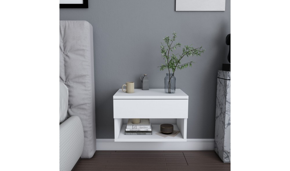 Noptiera, Jamot, Alb, 45 x 32 x 29 cm