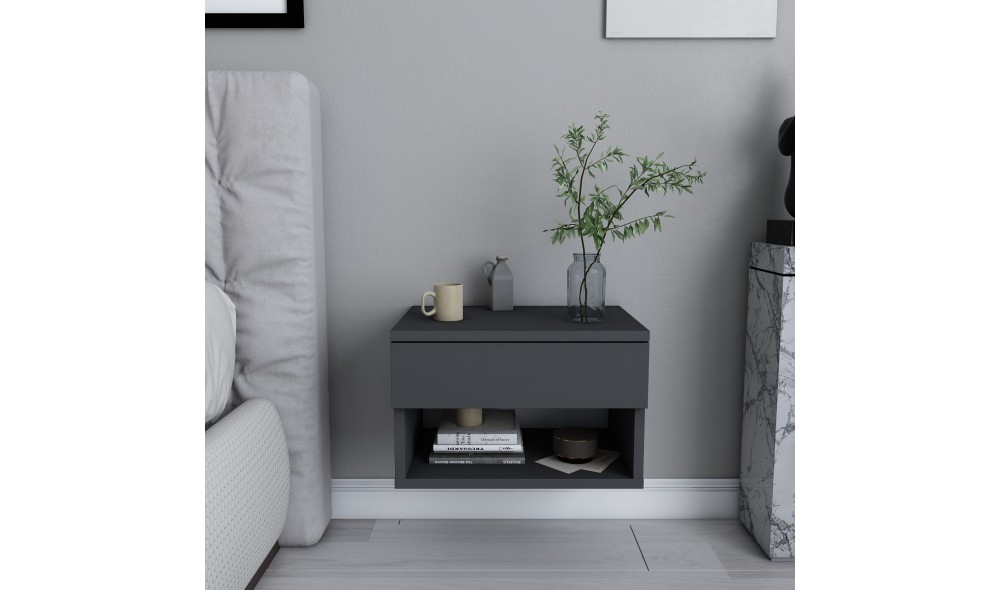 Noptiera, Jamot, Antracit, 45 x 32 x 29 cm