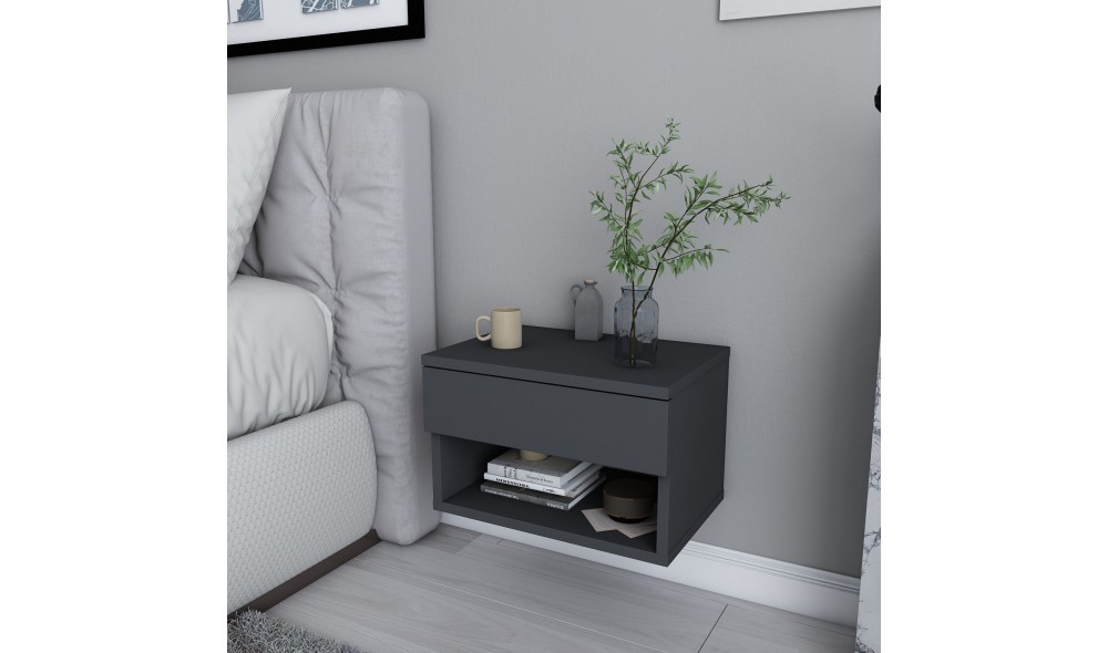 Noptiera, Jamot, Antracit, 45 x 32 x 29 cm