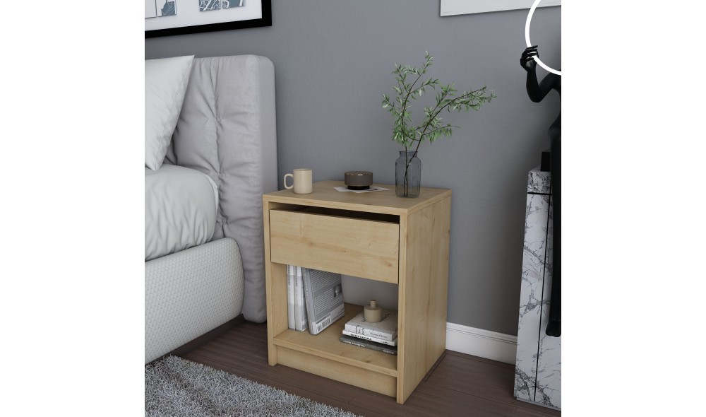 Noptiera, Sheridan, Stejar, 45 x 53 x 36 cm