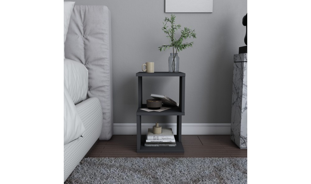 Noptiera, Carter, Antracit, 30 x 49 x 30 cm