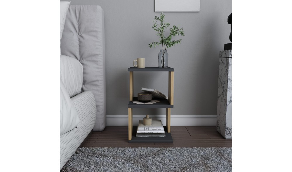 Noptiera, Carter, AntracitStejar, 30 x 49 x 30 cm