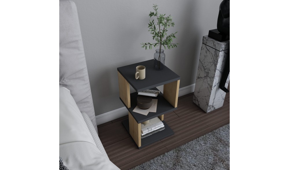 Noptiera, Carter, AntracitStejar, 30 x 49 x 30 cm