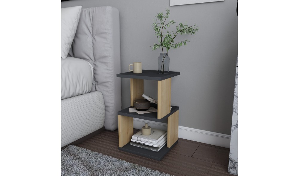 Noptiera, Carter, AntracitStejar, 30 x 49 x 30 cm