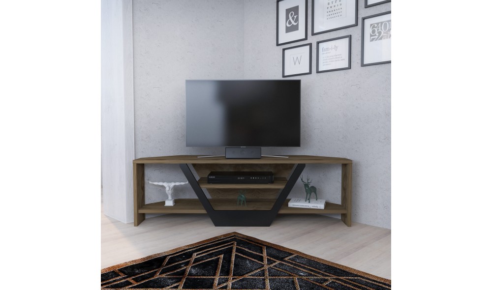 Suport TV, Sares, Oud StejarNegru, 120 x 37 x 35 cm