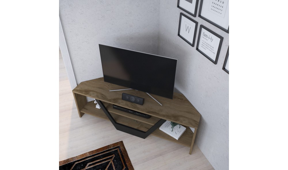 Suport TV, Sares, Oud StejarNegru, 120 x 37 x 35 cm