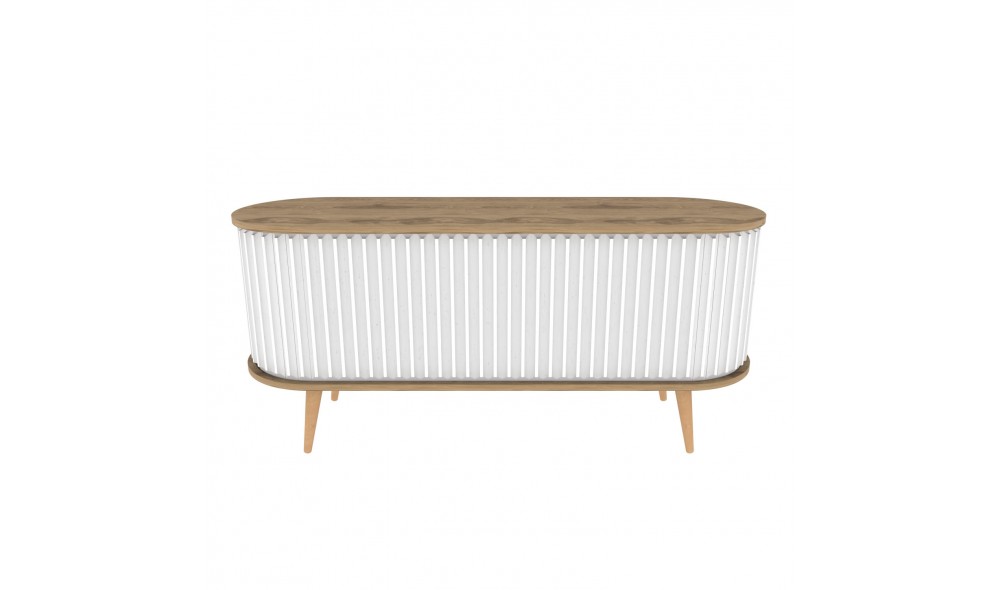 Suport TV, Stor, Oud StejarAlb, 140 x 64 x 43 cm