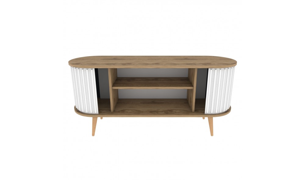 Suport TV, Stor, Oud StejarAlb, 140 x 64 x 43 cm