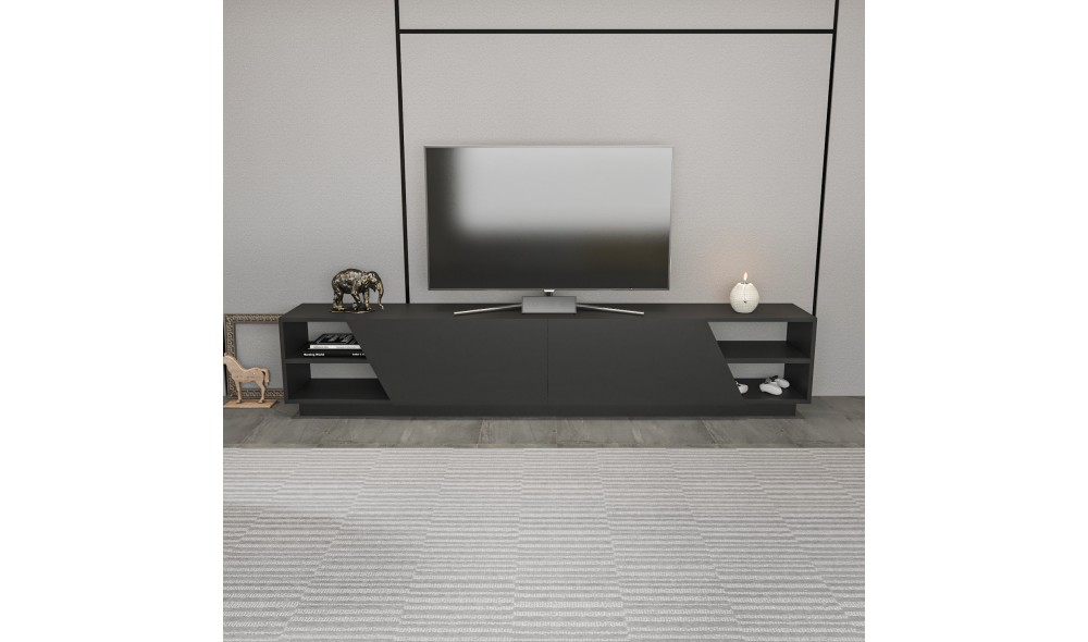 Suport TV, Rhodes, Antracit, 240 x 47 x 37 cm