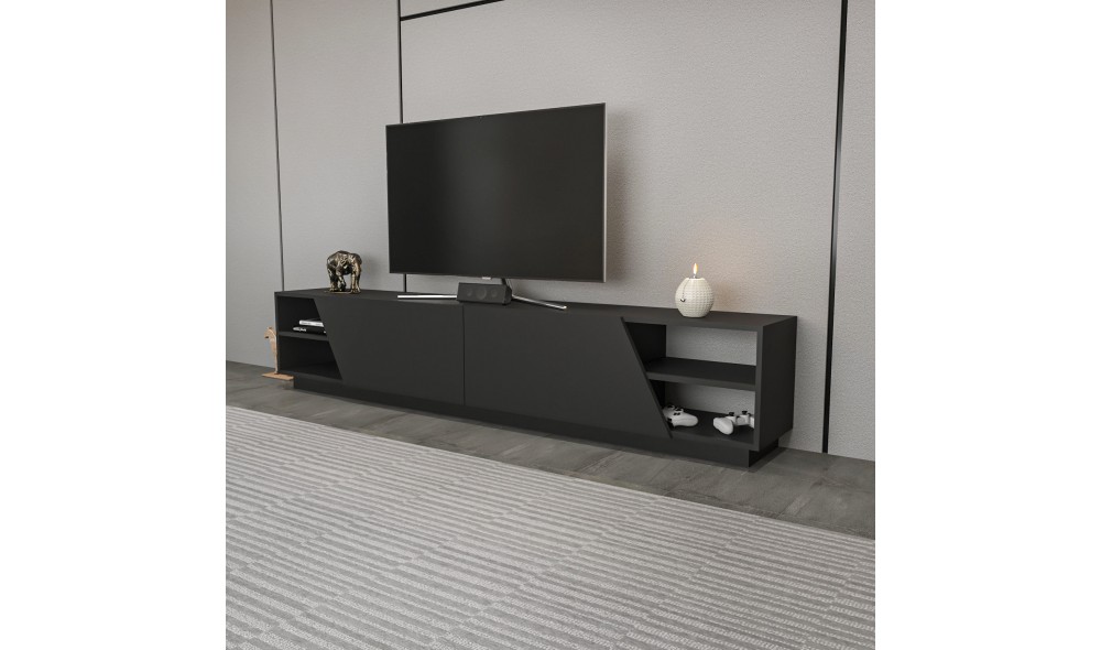 Suport TV, Rhodes, Antracit, 240 x 47 x 37 cm