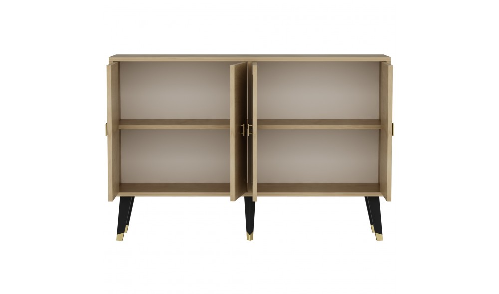 Consola, Ahart, Stejar safirAur, 120 x 80 x 30 cm