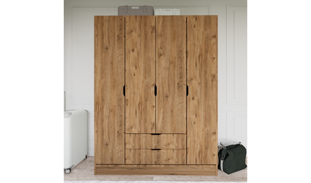 Dulap, 1600-046 - Walnut, 140 x 182 x 45 cm