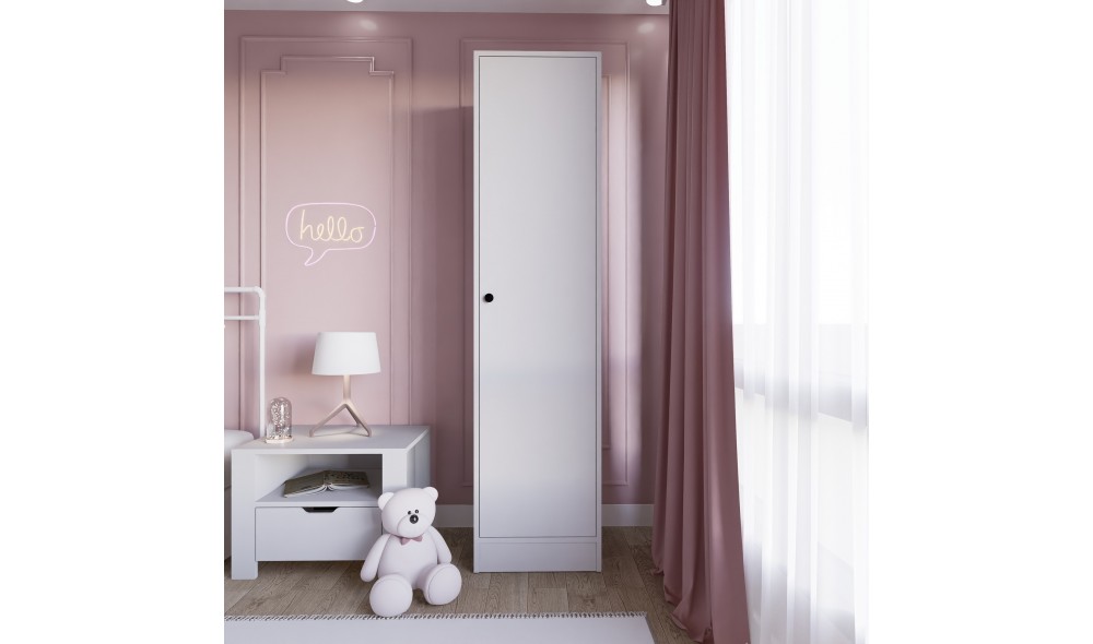 Dulap, Daisy 1600-38 - White, 45 x 182 x 53 cm