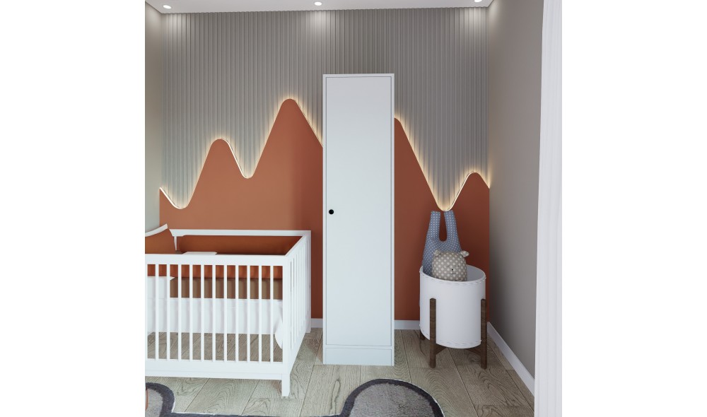 Dulap, Daisy 1600-38 - White, 45 x 182 x 53 cm