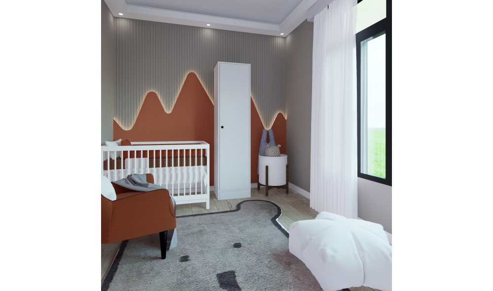 Dulap, Daisy 1600-38 - White, 45 x 182 x 53 cm